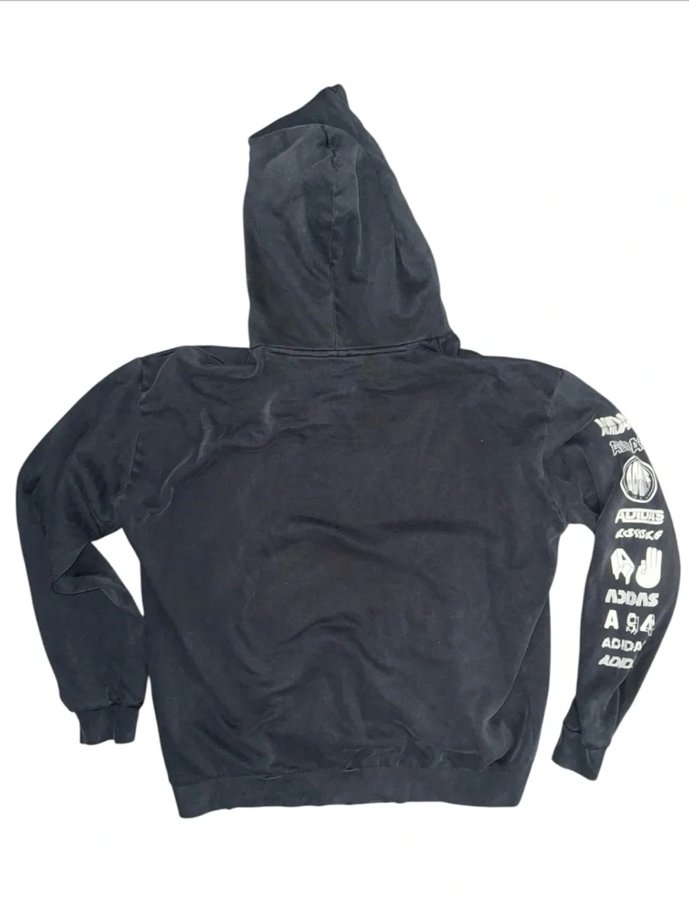 Adidas Trefoil Print Hoodie Sweatshirt